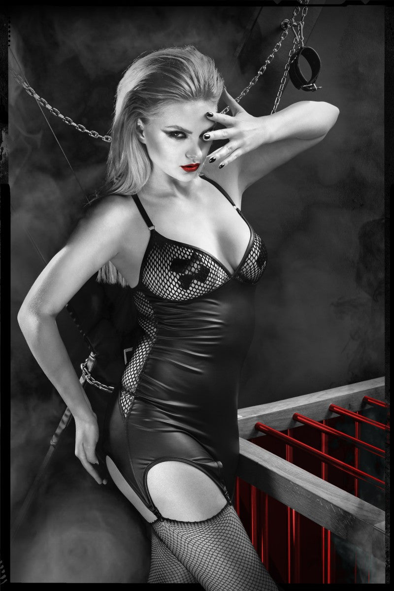 schwarzes Strapskleid DDEris001 von Demoniq Dark Desire Collection schwarzes Strapskleid DDEris001 von Demoniq Dark Desire Collection